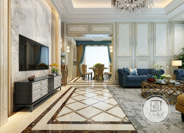 本案例位于碧桂园双拼别墅， 为简约欧式风格，整体以白色调为主，客厅沙发与电视背景的罗马柱式配合白色的线条造型、素雅的壁纸发出的是淡雅清新的现代简欧味道。