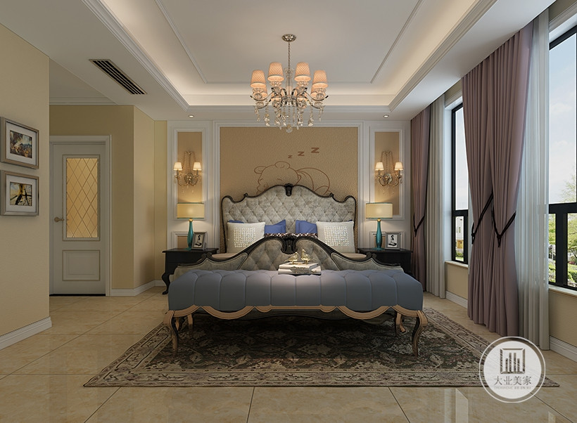 卧室简洁舒适，统一的色调，打造一个舒适的睡眠空间